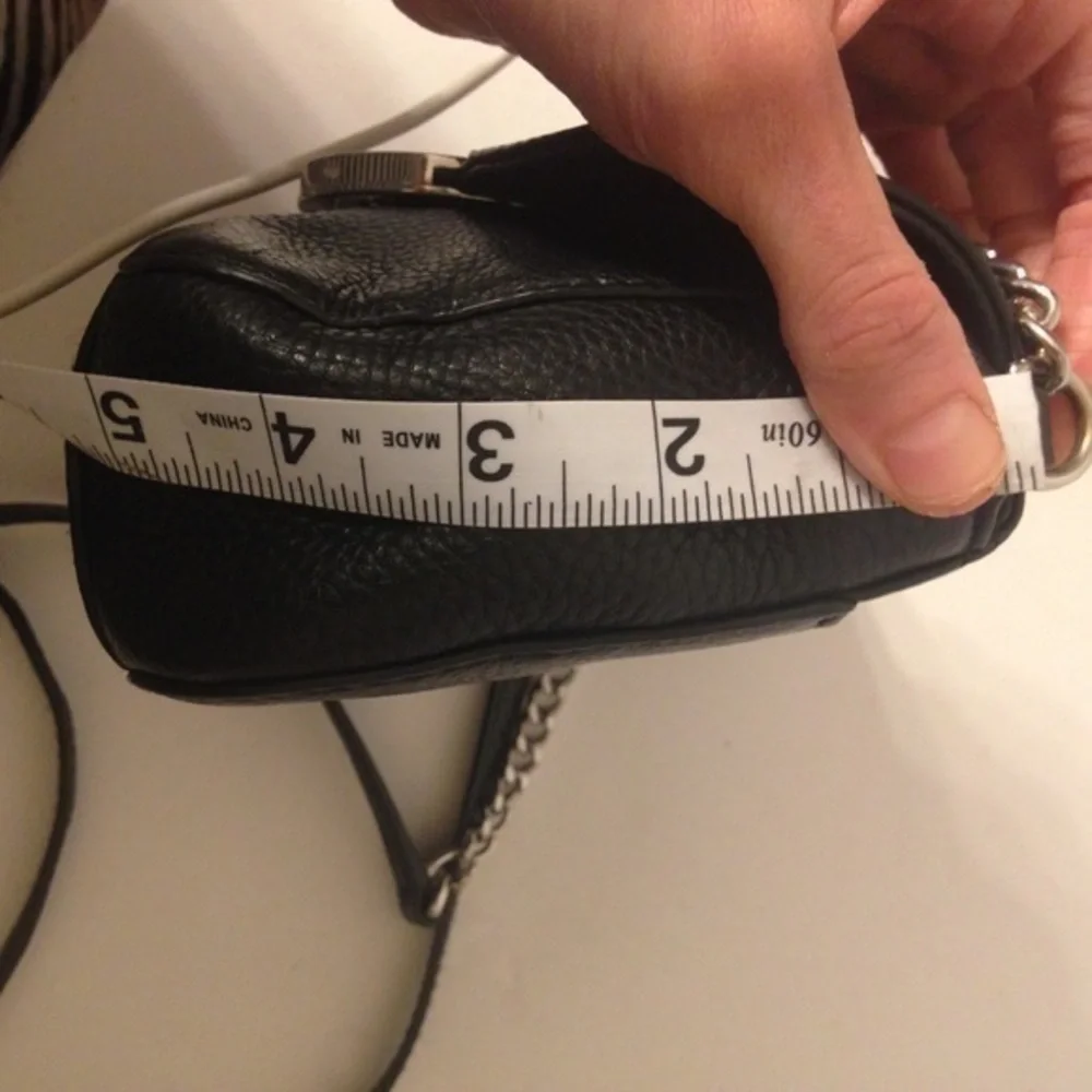 Michael Kors black leather crossbody bag